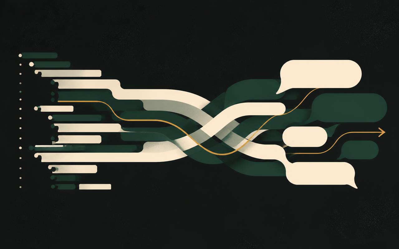 Abstract operating support loop connecting people, systems, and feedback